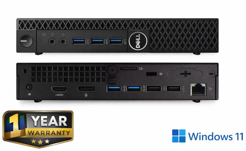 Windows 11 Pro - DELL -HP - CORE i7 2TB SSD 64GB RAM Mini Micro Tiny PC WIFI