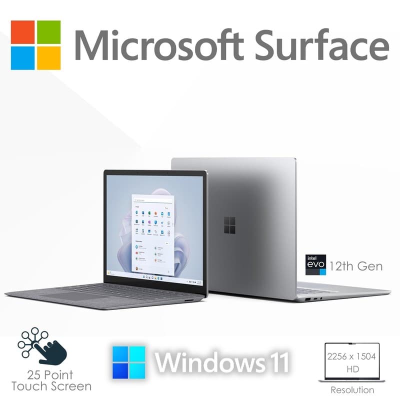 Microsoft Surface Laptop 5 Intel Core i5-1245U 8GB RAM 256GB SSD 25 Touch Point