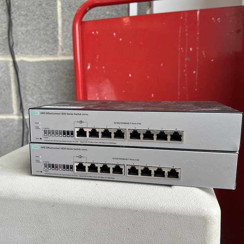 HPE J9979A Office Connect 1820 Series Switch 10/100/1000BASE-T 8-Port