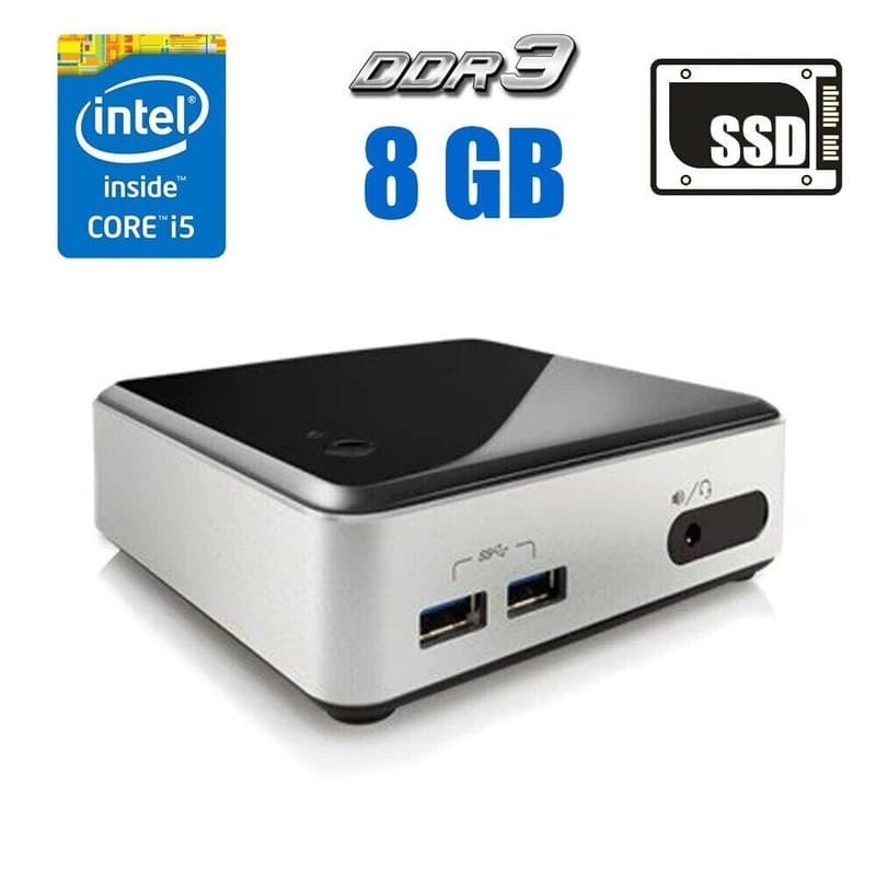 Intel NUC Mini Tiny PC COMPUTER core i3 4th Gen 8GB RAM 120GB SSD Win10 WIFI