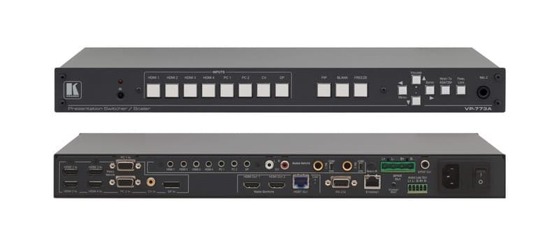 KRAMER VP-773A HDMI & HD Base T ProScale Switcher with rack mounts