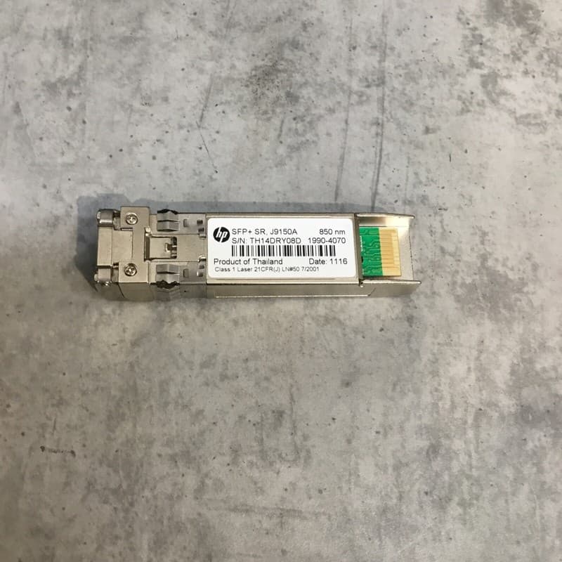 J9150A HP Aruba 10G SFP + SR Genuine HPE Transceiver 850nm 1990-4070