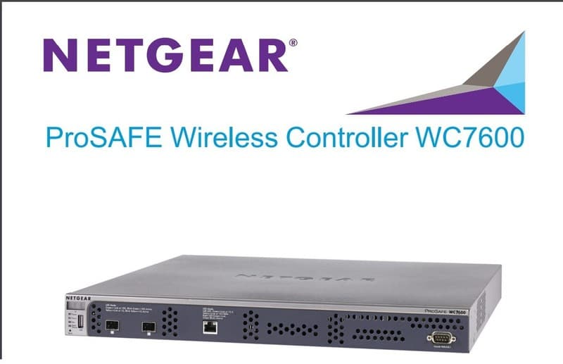 Netgear ProSafe WC7600 v1 Wireless Controller with Power Cable & rack mounts
