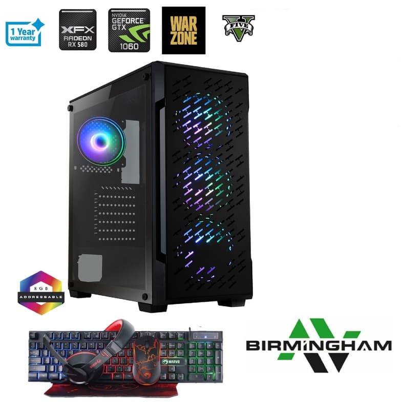 FAST Gaming PC i7 i5 i3 Tower Gaming Computer 32GB RAM RTX 3050 Win 11 WiFi