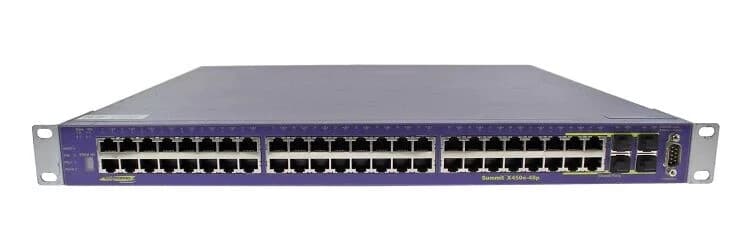 Extreme Networks Summit X450e-48P 16148 48-Port Switch with Wall Mounts