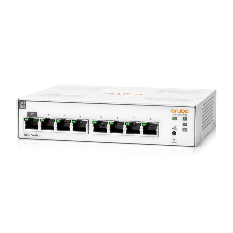 Hewlett Packard Enterprise Aruba Instant On 1830 8G Managed L2 Gigabit Ethern...