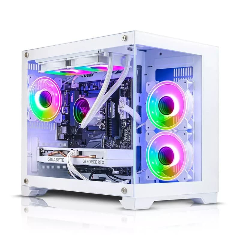 RTX 5060 Gaming PC Intel i7 32GB DDR4 NVIDIA 1TB SSD Windows 11 WiFi White