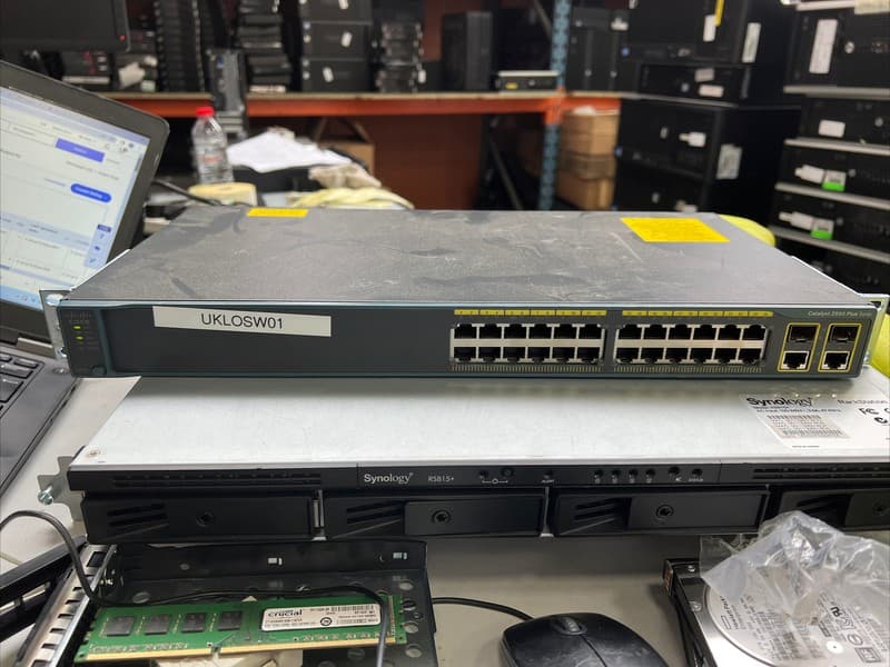 Cisco Catalyst WS-C2960+24TC-L 24 x 10/100 Ethernet Ports Switch