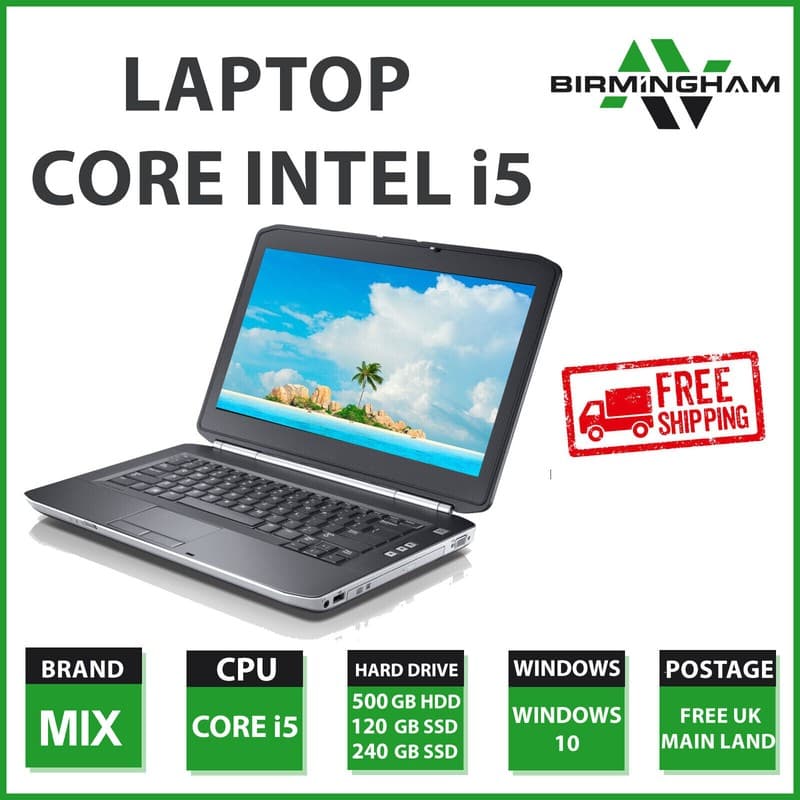 Laptop Fast Intel Core i5 / 16GB RAM / 500GB 1TB SSD Win 10 WIFI USB