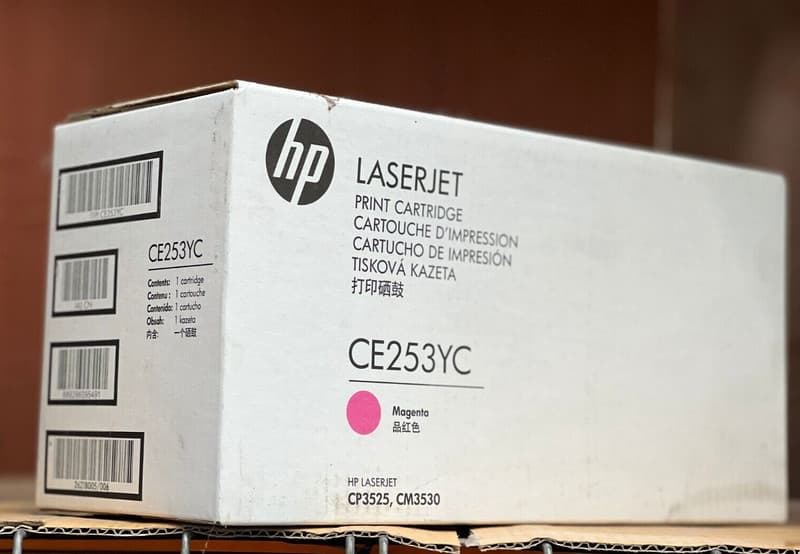 Genuine New Sealed CE253YC Magenta HP Laserjet Toner | HP LASERJET Magenta