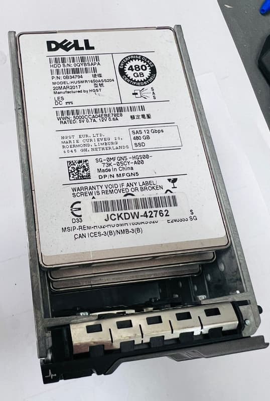 Dell 0B34794 480GB 2.5" SAS 12Gbps Solid State Drive