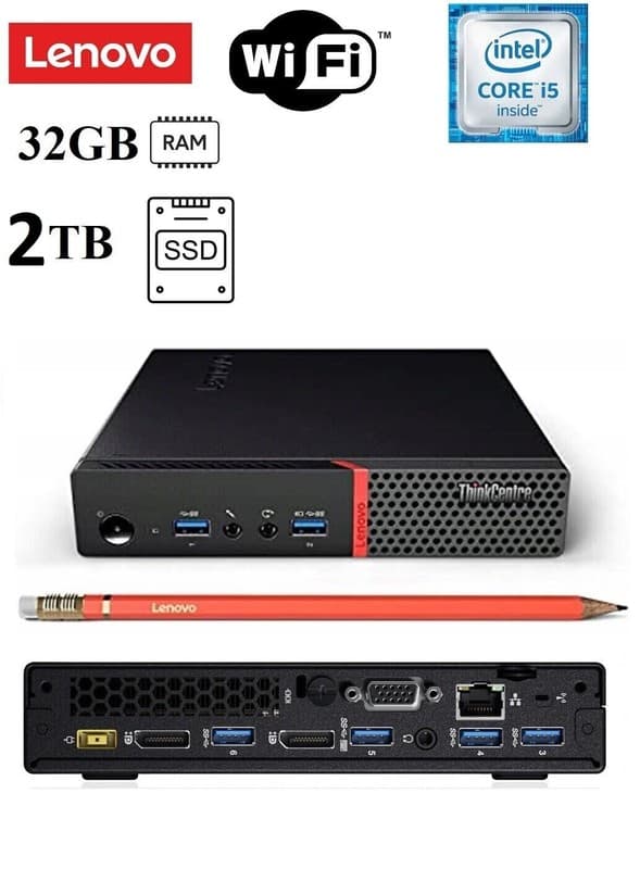Lenovo ThinkCentre M700 Tiny Desktop PC CORE i5 32GB RAM 2TB SSD