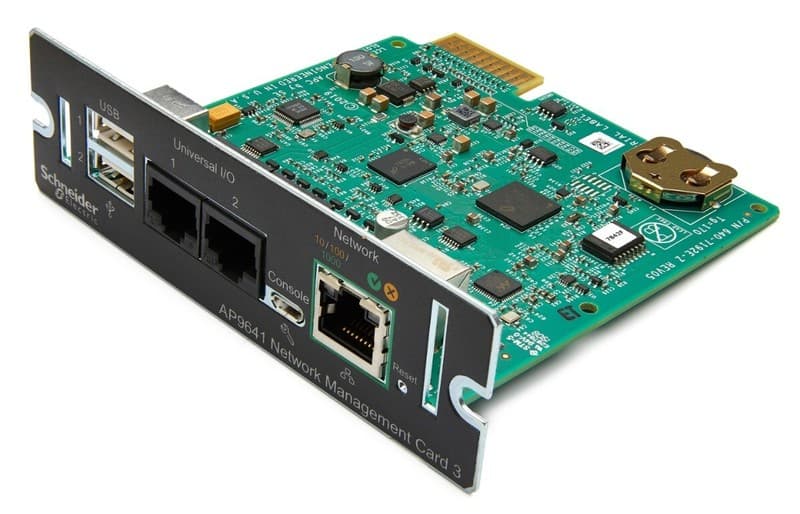 Apc Schneider Electric Ups Ap9641 Gigabit Ethernet Network Management Card 3 Nmc
