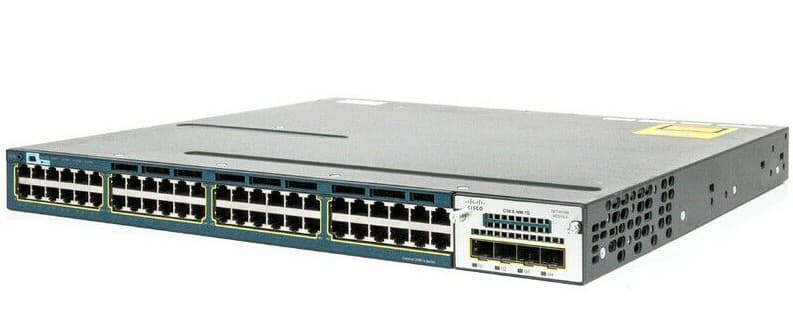 Cisco WS-C3560X-48T-S 48 Port Gigabit Switch with 1 X PSU with Rack Mount Ear