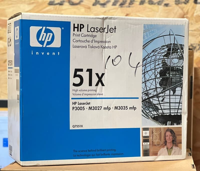 HP Q7551X 51X Print Cartridge HP LaserJet P3005 m3027mfp M3035MFP | New