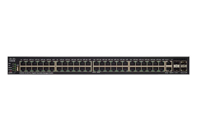 Cisco SF300-48P PoE 10/100 Managed Switch Port Stackable 48 Port