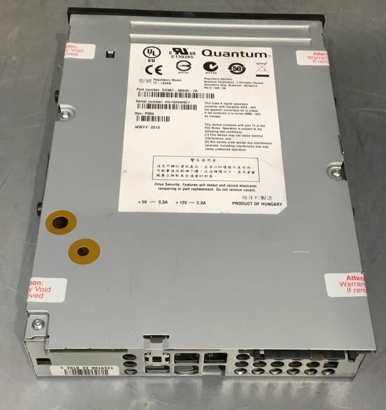 Quantum HP HPe Internal LTO6 SAS Ultrium6250 Ultrium6 EH967-60040-za