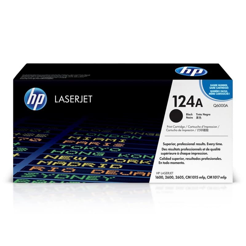 HP LaserJet 124A Black Toner Q6000A Sealed box | Black Noir