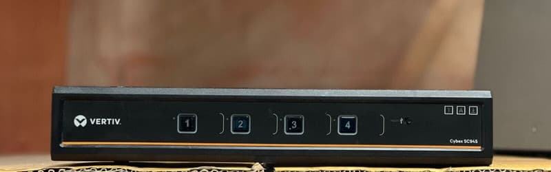 Vertiv Cybex SC945 Secure KVM Switch SC 4-Port DVI-I Dual-Head w/DPP | SC945