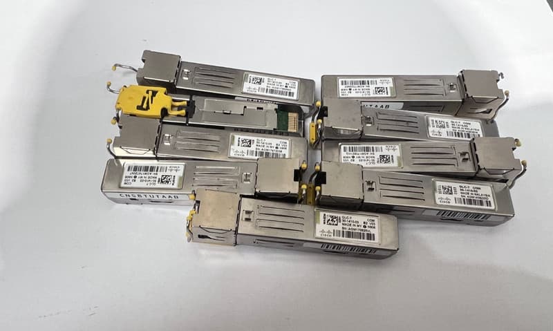 Joblot x 9 Genuine Cisco GLC-T Network Transceiver Module 30-1410-03 1000BASE-T
